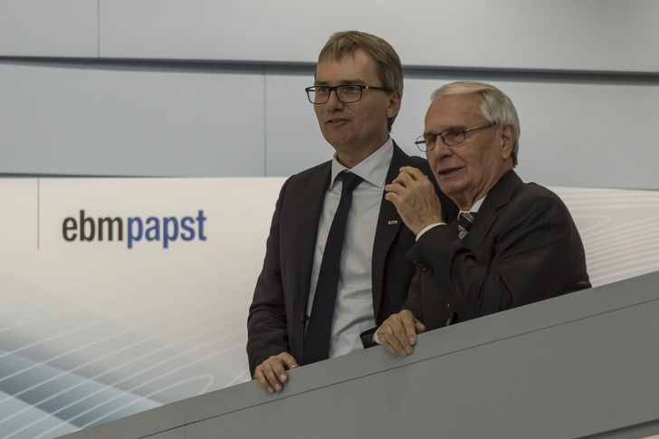 Ralf und Gerhard Sturm. - © ebm-papst
 Ralf und Gerhard Sturm.