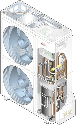 
Weishaupt: Außeneinheit der WWP LS. 



