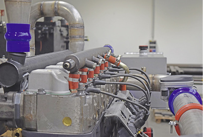 



Spanner Re²: Turbogeladener 6,3-l-Motor der HKA 70. 
