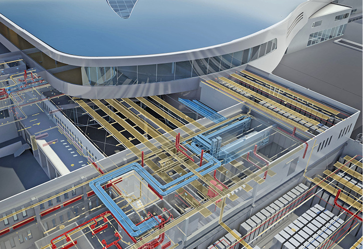 <p>
</p>

<p>
<span class="GVAbbildungszahl">1</span>
 Alles im Griff: auch wenn es eng wird, kann Software RLT-Anlagen konfliktfrei ins Gebäude integrieren. 
</p> - © Autodesk, CCDI Group

