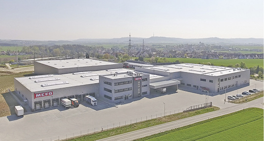 <p>
</p>

<p>
Das neue Produktions- und Logistikzentrum von Mefa. 
</p> - © Mefa

