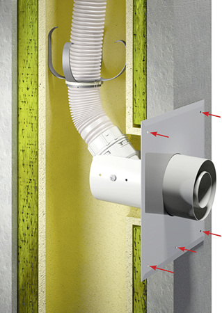 



Skoberne: Flex Anschlussblende mit Stützfuß. 
