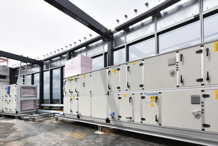 Lüftungsanlagen im Hotel Nordport Plaza.