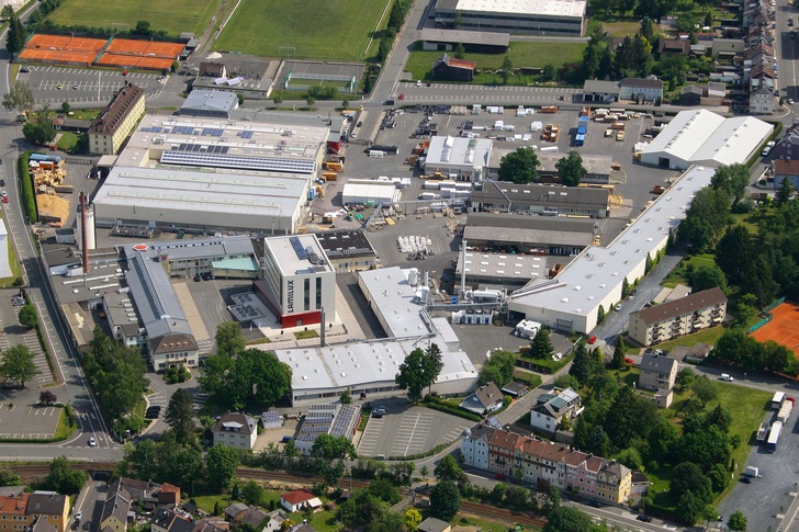 Lamilux-Firmengelände in Rehau.