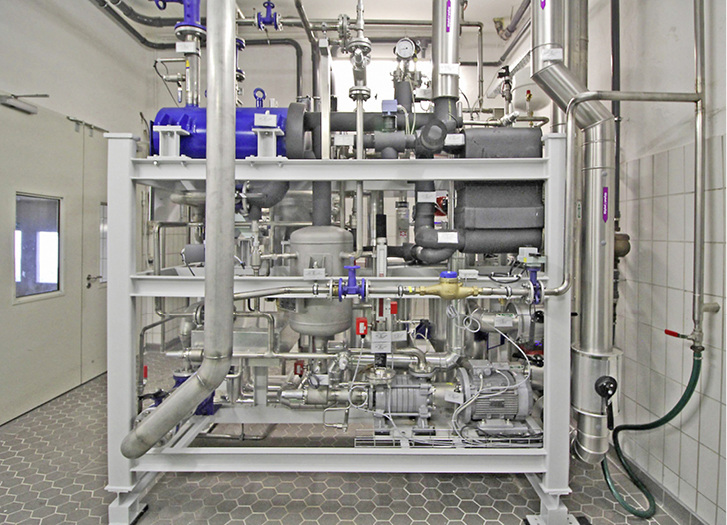 
1
 Die Absorptionskältemaschine nutzt BHKW-Abwärme zur Kälteerzeugung im Minusbereich. 



