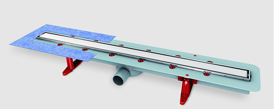 <p>
</p>
<p>
Kessel: Linearis-Duschrinne mit Dichtmanschette. 
</p> - © Kessel
 
Kessel: Linearis-Duschrinne mit Dichtmanschette.