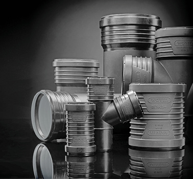 <p>
</p>
<p>
Wavin: Sonderformteile für SiTech+. 
</p> - © Wavin
 
Wavin: Sonderformteile für SiTech+.