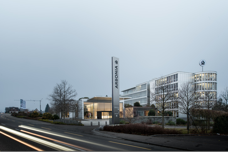 Arbonia Corporate Center in Arbon, Schweiz.