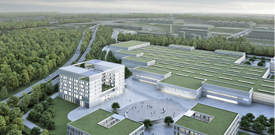 



Visualisierung des bis 2022 entstehenden Wilo Campus.
