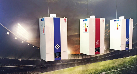 
Wolf: Wärmeerzeuger für Fußballfans. 



