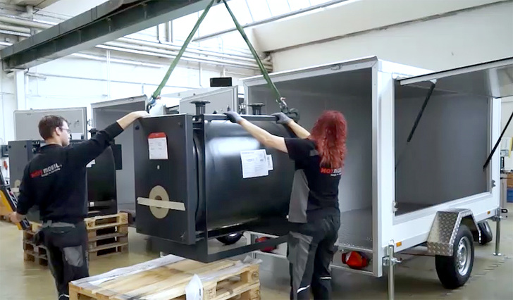 Hotmobil: Die mobilen Heizanlagen werden in der Firmenzentrale in Gottmadingen geplant und gebaut.