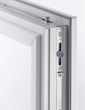 <p>
</p>
<p>
Winkhaus: Bei activPilot Control befindet sich am Fensterflügel wahlweise ein beweglicher (Bild) oder ein starrer Kontaktgeber. 
</p> - © Winkhaus
 
Winkhaus: Bei activPilot Control befindet sich am Fensterflügel wahlweise ein beweglicher (Bild) oder ein starrer Kontaktgeber.