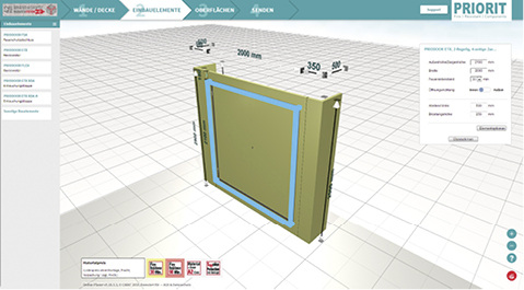 <p>
</p>
<p>
Priorit: Online-Planungstool für den baulichen Brandschutz. 
</p> - © Priorit
 
Priorit: Online-Planungstool für den baulichen Brandschutz.