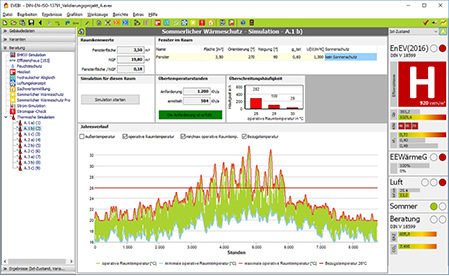 



Envisys: Simulation des sommerlichen Wärmeschutzes. 
