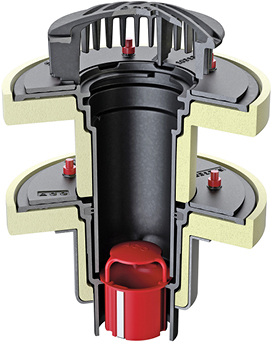 <p>
</p>

<p>
ACO Haustechnik: Guss-Flachdachablauf. 
</p> - © ACO Haustechnik

