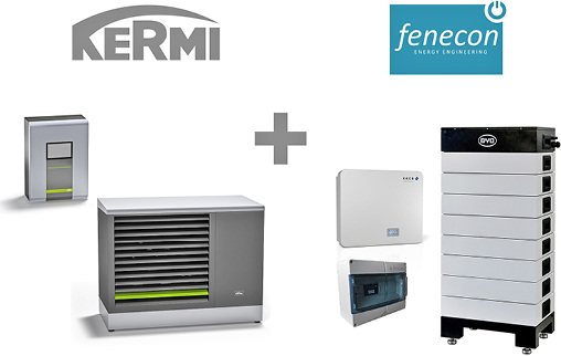 



Kermi kooperiert mit dem Stromspeicher-Hersteller Fenecon. 
