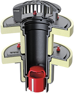 <p>
</p>

<p>
ACO Haustechnik: Guss-Flachdachablauf. 
</p> - © ACO Haustechnik

