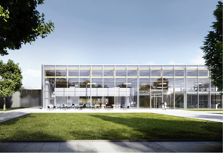 <p>
</p>

<p>
<span class="GVAbbildungszahl">1</span>
 Brunner Innovation Factory – das neue Produktionsgebäude des international führenden Anbieters von Objektmöbeln (Visualisierung). 
</p> - © Henn Architekten, München

