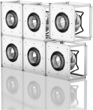 



ebm-papst: FanGrid-Module mit RadiPac-Radialventilatoren. 
