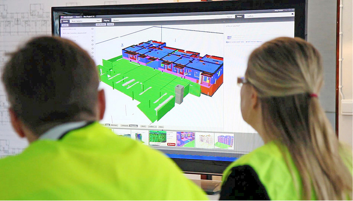 <p>
</p>

<p>
<span class="GVAbbildungszahl">1</span>
 In der BIM-Planung sind 3D-Gebäudedatenmodelle die eigentlichen Informationsträger, die fachübergreifend per ICF übertragen werden. 
</p> - © Trimble, Tekla

