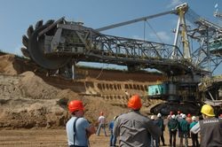 Baggertaufe 1580 im Abbaufeld Schwerzau, Juni 2006.