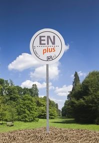ENplus-Siegel zur Zertifizierung von Holzpellets über die gesamte Lieferkette.