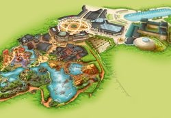 Visualisierung des Erlebnisparks “Adventure World Warschau“ — 2012 als bisher größter Auftrag für Imtech gefeiert. Nun muss der Anlagenbauer bei diesem und einem weiteren Projekt wohl über 100 Mio. Euro abschreiben. (Quelle: Adventure World Warschau)