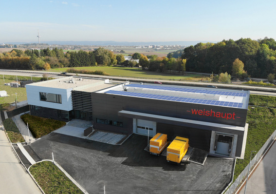 Die neue Weishaupt-Niederlassung Regensburg liegt in direkter Verkehrsanbindung zur Autobahn A93 und zur Bundesstraße B16.