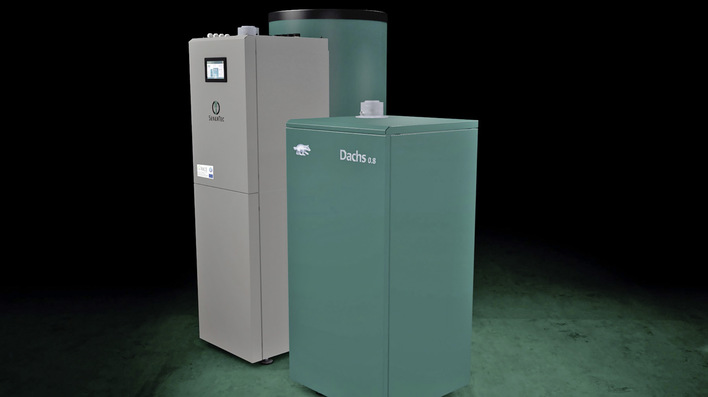SenerTec: Dachs-0.8-Gesamtsystem.