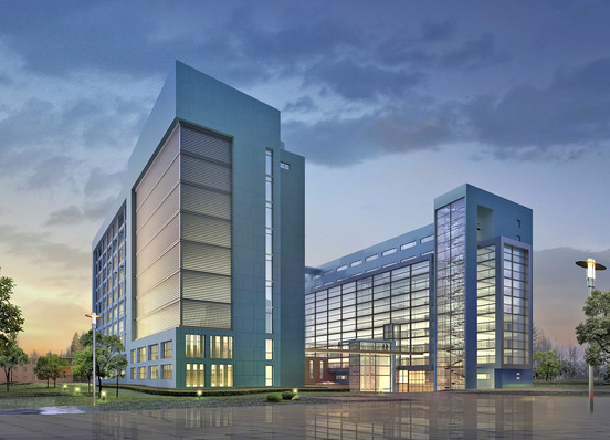 Bild 1: Um eine hohe Energieeffizienz zu erreichen, kann im Zweckbau die Heiz- und Klimatechnik nicht isoliert betrachtet werden, sondern muss mit Trinkwasserversorgung und Lüftungstechnik sowie anderen wärmerelevanten Gewerken wie Sonnenschutzvorrichtungen abgestimmt werden.