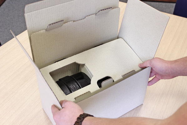 inVENTer: Gras statt Styropor als Schutzver­packung für Wärme­speicher und Ventilatoren.