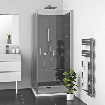 Roth: Duschwanne Marmo Neo mit Glasdusche Limaya.