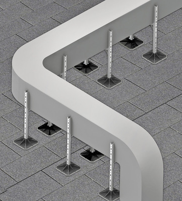 Mefa: Big-Foot-Montagebeispiel.