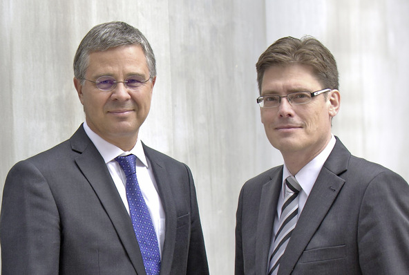 Vorstände der LTG Aktiengesellschaft (v. l.): Wolf Hartmann (Vorsitzender), Ralf Wagner.