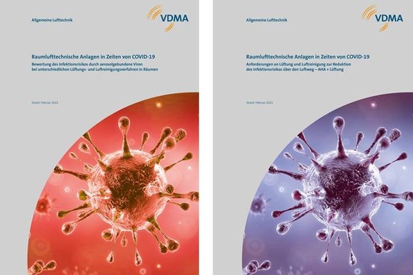 VDMA-Hilfestellungen zur Abschätzung des Infektionsrisikos in geschlossenen Räumen und ihrer richtigen Belüftung.