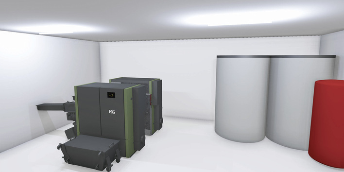 HDG Bavaria: Doppelheizkessel-Anlage.