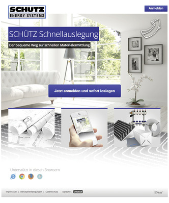 Schütz Energy Systems: Schnellkalkulation.