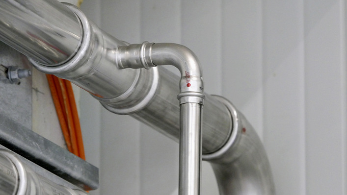 Sanha: NiroTherm-Installation.