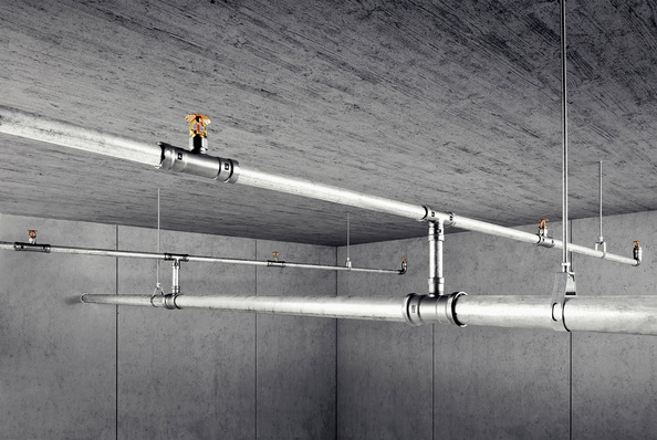 Viega: VdS-zertifiziert ist das Rohrsystem Megapress S auch für Sprinkleranlagen zugelassen.