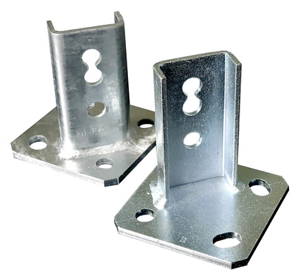 Mefa: Schienenhalter 45 l/q zur Längs- und Quermontage.