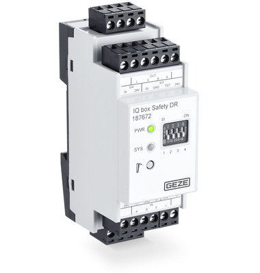 Geze: Sicherheitsschaltmodul IQ box Safety.