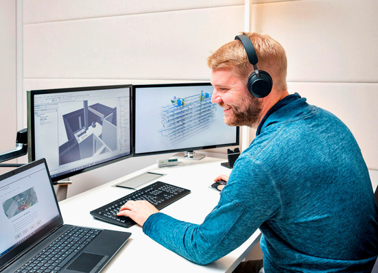 Bild 1 TGA-CAD-Software unterstützt Planer bei der Konstruktion und Berechnung der Gebäudetechnik und bei der Kooperation mit Projektpartnern.