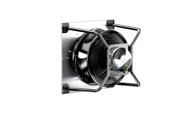 ebm-papst: RadiPac in einer Tragspinnenkonstruktion.