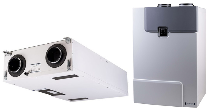 Pluggit: PluggEasy-Wohnraumlüftungsgeräte.