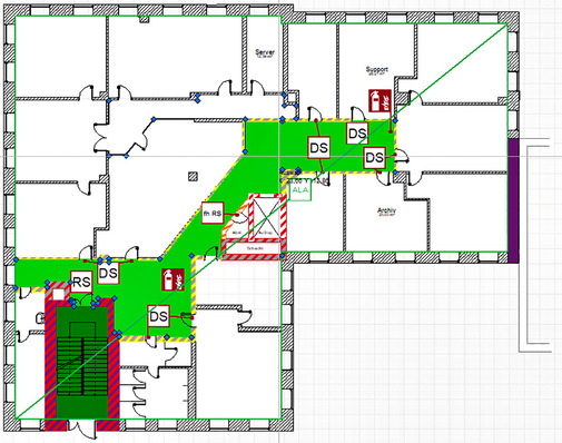 Weise Software: Die Software Fluchtplan wurde um das Modul Brandschutzpläne erweitert.