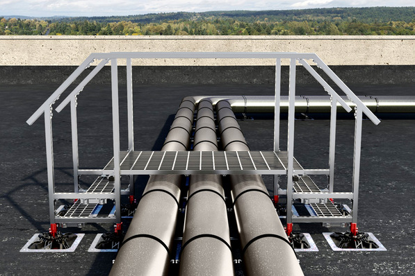 fischer: Flachdachfuß-System.