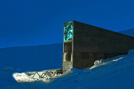 Das Svalbard Global Seedvault ist der weltgrößte Saatguttresor der Welt. In dieser Arche Noah lagern große Mengen unterschiedlicher Samen.