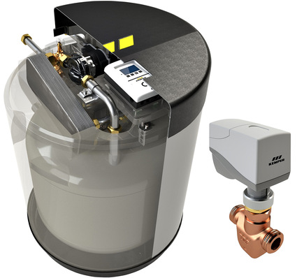 Kemper: KHS CoolFlow Kaltwasserkühler und Kaltwasser-Regulierventil.