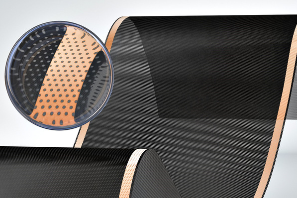 Frenzelit: Perforierte Heizfolie hicoTEC TP.