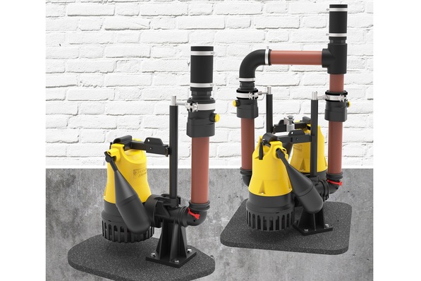 Pentair Jung Pumpen: Steckerfertige Einbausets EasyFix 32 Single und EasyFix 32 Duo.